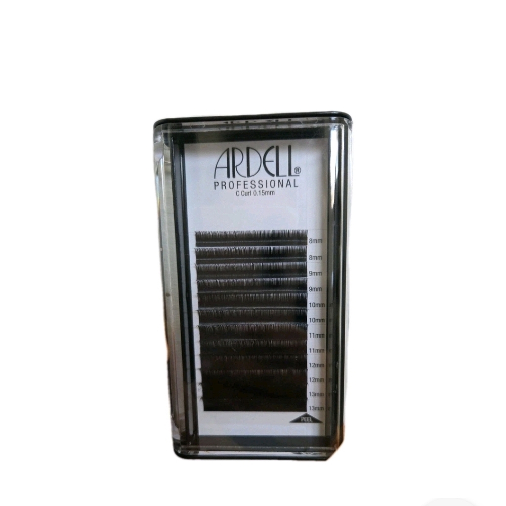 Lot of 24 Ardell Professional C Curl Lash Extensions 0.15mm Mixed 8–13mm Trays